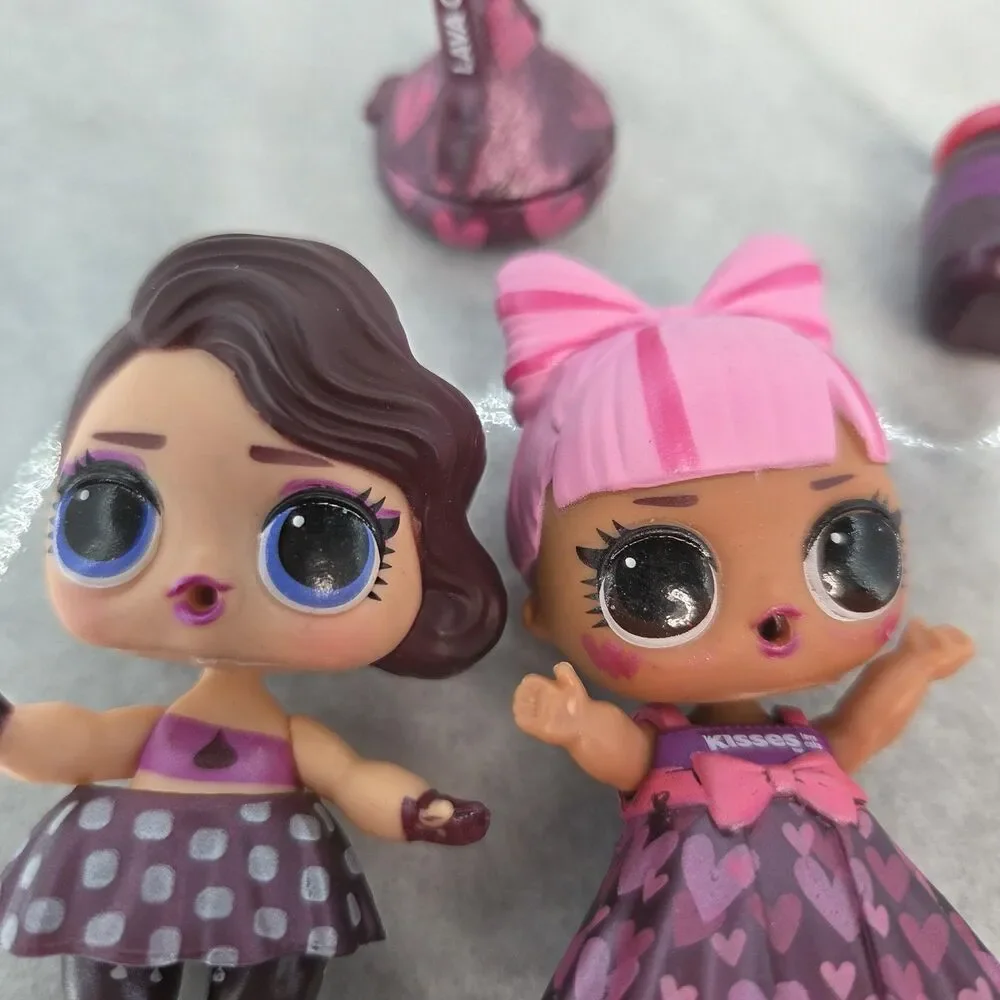 LOL Surprise Hershey Kisses Dolls Lava Cake Purse Hot Cocoa Heart Hat Glasses